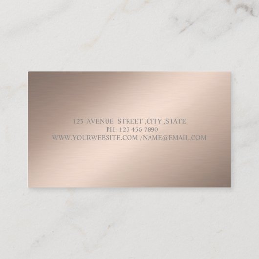 Carte De Visite Élégant Design Simple, Points (Dos)