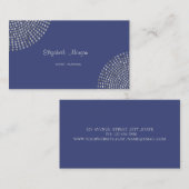 Carte De Visite Élégant Design Simple, Points (Devant / Derrière)