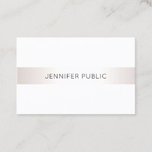 Carte De Visite Élégant Design simple Professionnel Moderne Plain