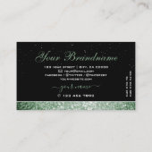 Carte De Visite Élégant Diamants de Parties scintillant à étincell (Dos)