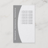 Carte de visite élégant d'immobiliers (Dos)