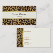 Carte de visite élégant d'impression de Jaguar (Devant / Derrière)