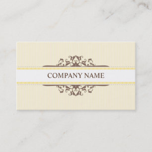 CARTE DE VISITE élégant divine vintage mocha jaune