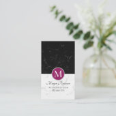 Carte De Visite Élégant do-it-yourself Monogramme, Marbre blanc et (Debout devant)