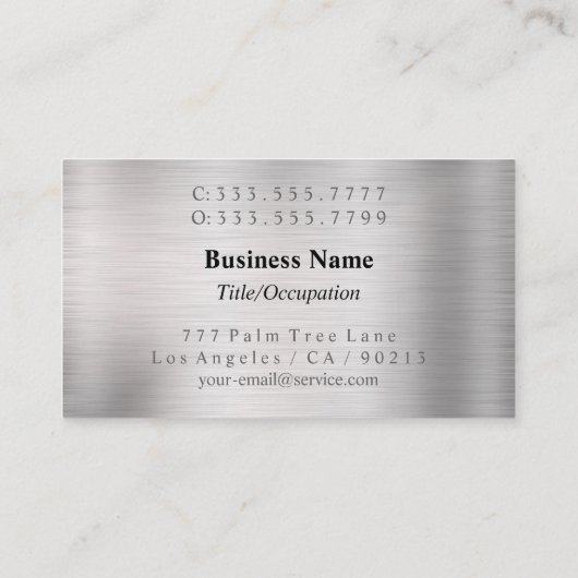 Carte De Visite Élégant do-it-yourself Noir Monogramme & Nom, Arge (Dos)