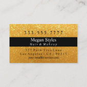 Carte De Visite Élégant do-it-yourself nom Monogramme Parties scin (Dos)