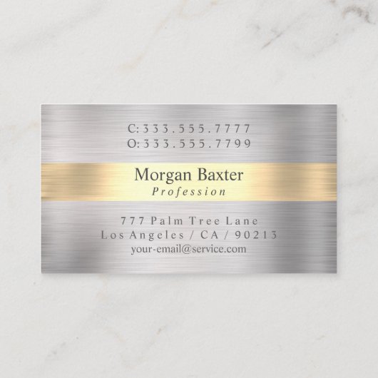 Carte De Visite Élégant do-it-yourself votre logo Nom commercial A (Dos)