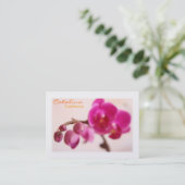 Carte de visite élégant d'orchidée (Debout devant)