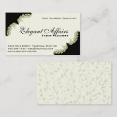 Carte de visite élégant d'organisateur (Devant / Derrière)