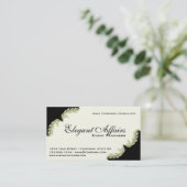 Carte de visite élégant d'organisateur (Debout devant)