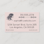 Carte de visite élégant double face horizontale (Dos)