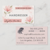 Carte de visite élégant double face horizontale (Devant / Derrière)