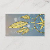 Carte De Visite Elégant Dream Catcher Feathers Yoga Instructor Bu (Dos)
