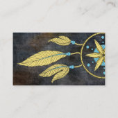 Carte De Visite Elégant Dream Catcher Feathers Yoga Instructor Bu (Dos)