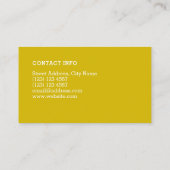 Carte De Visite Élégant duo minimal (Dos)