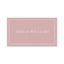 Elegant Dusty Rose Minimalist Professional