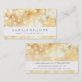 Carte De Visite ÉLÉGANT ÉCLAIRÉ CLAIR whimsical or bokeh (Devant / Derrière)