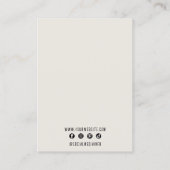 Carte De Visite Élégant écran de bijoux en cristal de diamant mode (Dos)