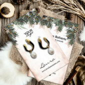 Carte De Visite Élégant écran d'oreille de pin