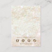 Carte De Visite Élégant écrin de crème moderne et tendance (Dos)