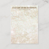 Carte De Visite Élégant écrin de crème moderne et tendance (Devant)