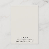 Carte De Visite Élégant écrin en cristal de cristal diamant (Dos)