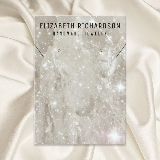 Carte De Visite Élégant écrin en cristal de cristal diamant