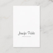 Carte De Visite Élégant écriture manuscrite Script propre Plain Mo (Devant)