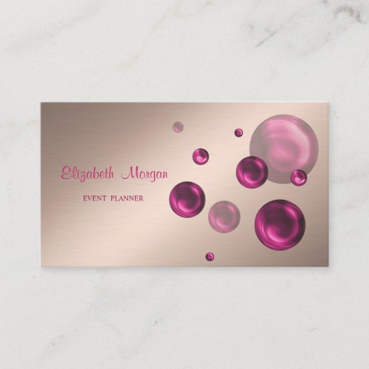 Carte De Visite Élégant Élancé Simple,Points (Devant)