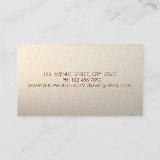 Carte De Visite Élégant, Élégant, Cadre Or, Confetti, Macarons (Dos)