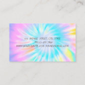 Carte De Visite Élégant élégant Diamants brillants Lotus Tie Dye (Dos)