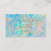 Carte De Visite Élégant élégant Diamants Or Opal Pierre (Dos)