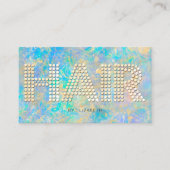 Carte De Visite Élégant élégant Diamants Or Opal Pierre (Devant)