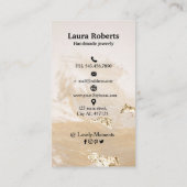 Carte De Visite Élégant Élégant Élégant Écran d'oreille (Dos)