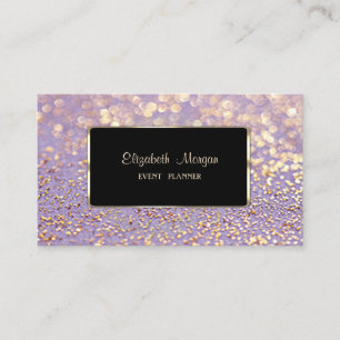 Carte De Visite Élégant Élégant,Faux Or,Pailleté Bokeh