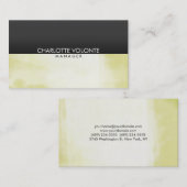 Carte De Visite Élégant élégant Gris Artwork professionnel (Devant / Derrière)