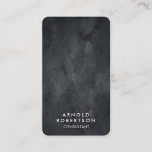 Carte De Visite Élégant élégant moderne gris de coin arrondi