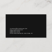 Carte De Visite Élégant élégant moderne Monogramme professionnel (Dos)