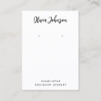Élégant Élégant Noir Blanc Bijoux Écouter Écran