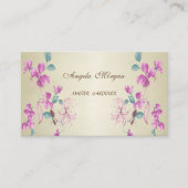 Carte De Visite Élégant élégant professionnel floral (Devant)