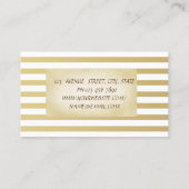 Carte De Visite Élégant élégant professionnel floral (Dos)