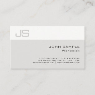 Carte De Visite Élégant élégant professionnel unique Monogramme si