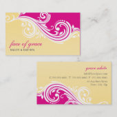 CARTE DE VISITE élégant élégant style tourbillon r (Devant / Derrière)