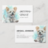 Carte De Visite Elégant élevage de chiens/animaux de compagnie - A (Devant / Derrière)