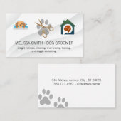 Carte De Visite Élégant élevage de chiens maison de chien (Devant / Derrière)