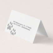 Carte De Visite Élégant éleveur de chiens | Blue Boke (Dos)