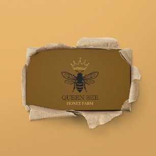 Carte De Visite Élégant éleveur de miel d'abeilles Queen Apiariste