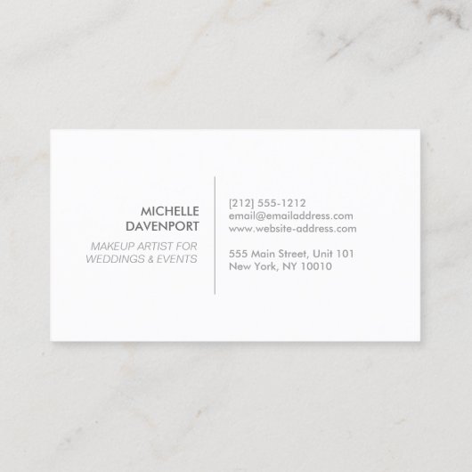 CARTE DE VISITE ÉLÉGANT EMBLÉME BLANC SUR PARTIES SCINTILLANT ROUG (Dos)