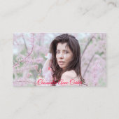 Carte De Visite Élégant Enceinte de code QR Graduate Girl (Dos)