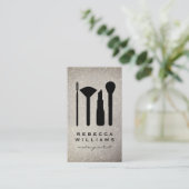 Carte De Visite Élégant ensemble de maquillage de Parties scintill (Debout devant)